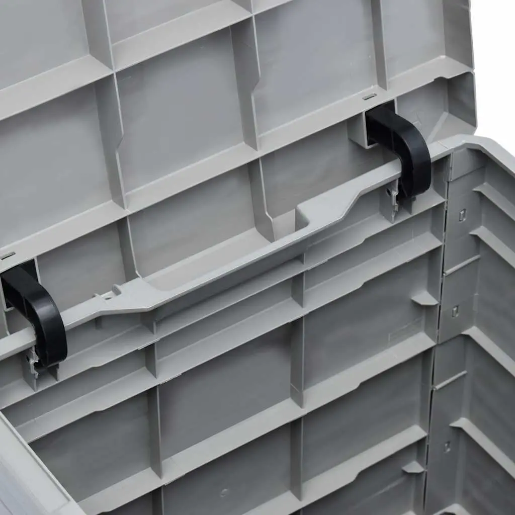 90L Weather-Resistant Grey Garden Storage Box