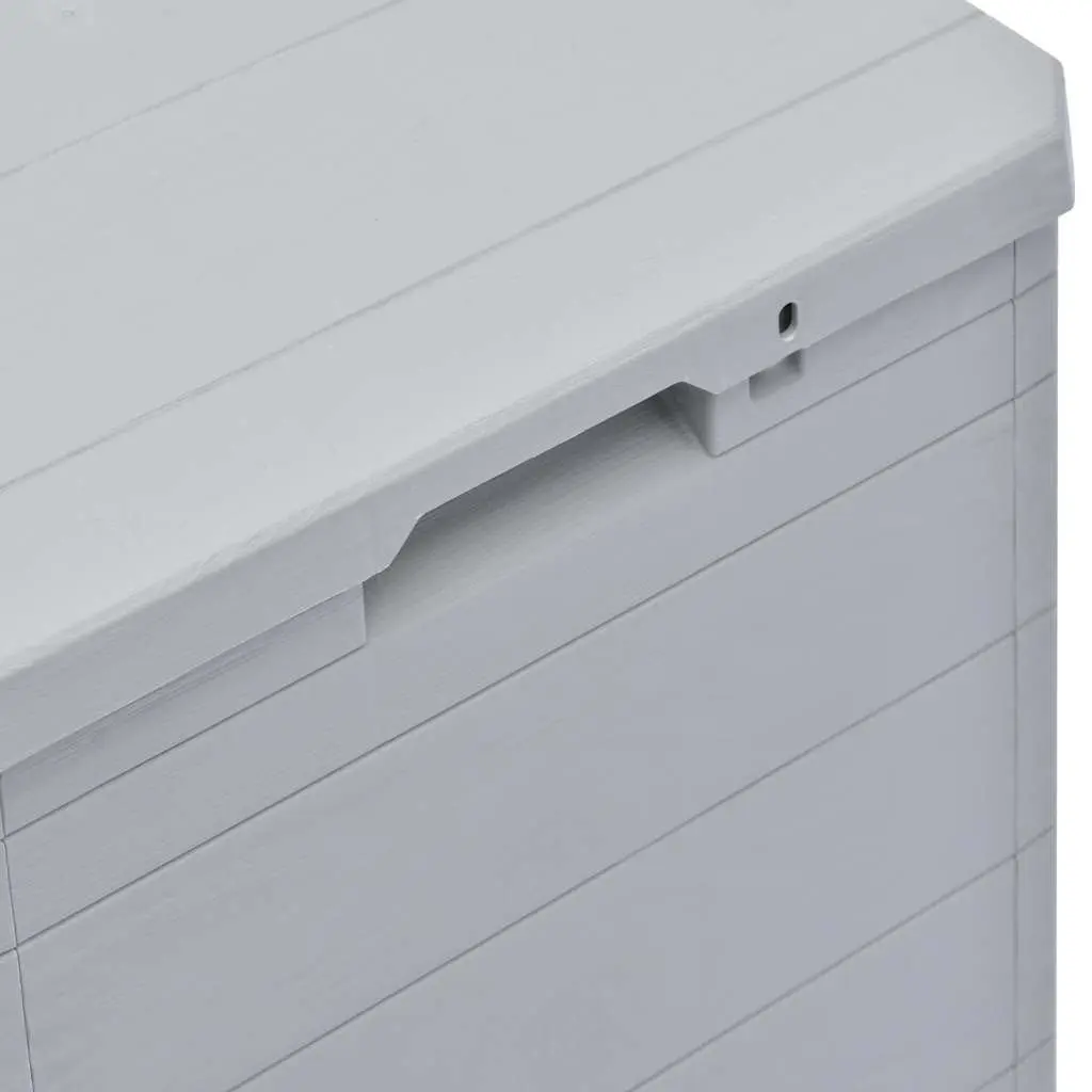 90L Weather-Resistant Grey Garden Storage Box