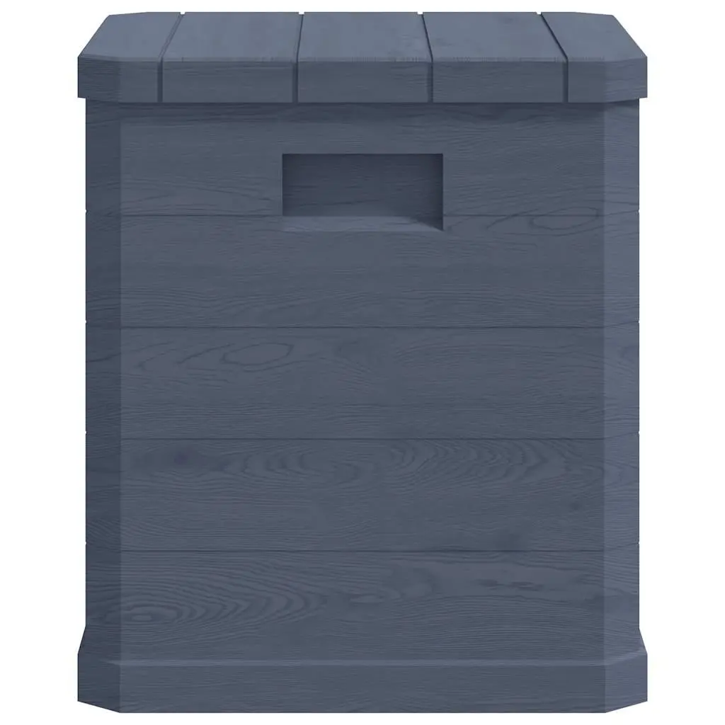 90L Anthracite Garden Storage Box for Outdoor Use