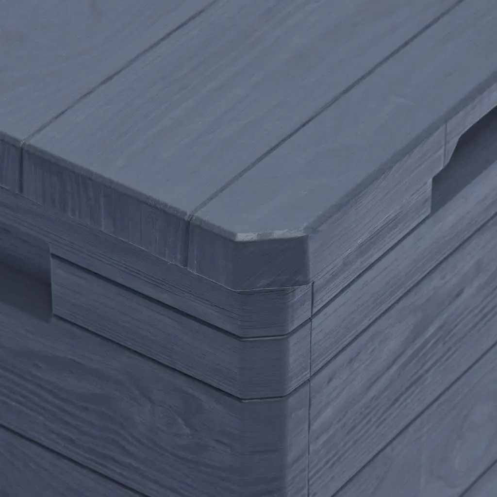 90L Anthracite Garden Storage Box for Outdoor Use