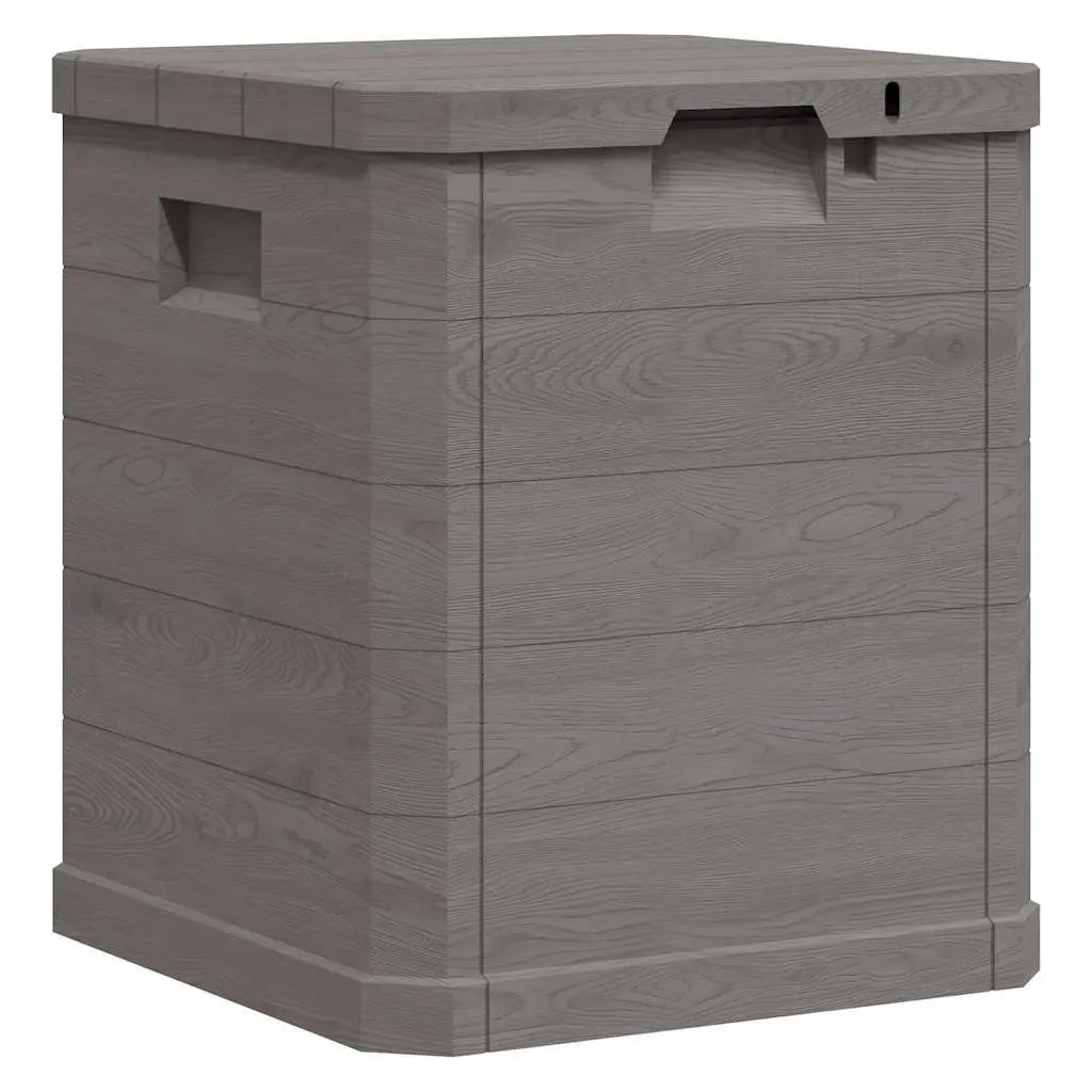 90L Brown Garden Storage Box for Outdoor Use