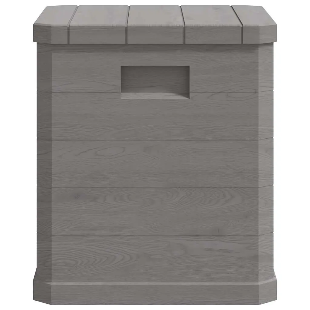 90L Brown Garden Storage Box for Outdoor Use