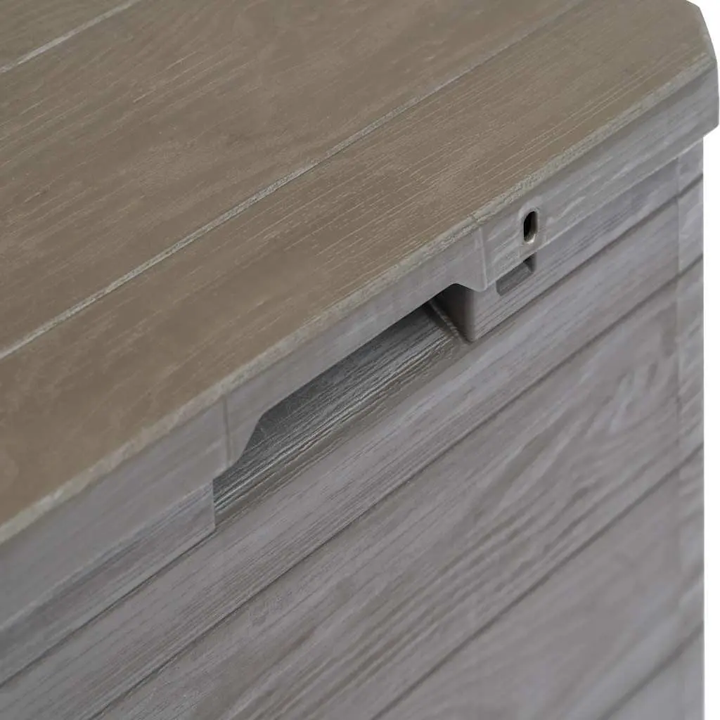90L Brown Garden Storage Box for Outdoor Use