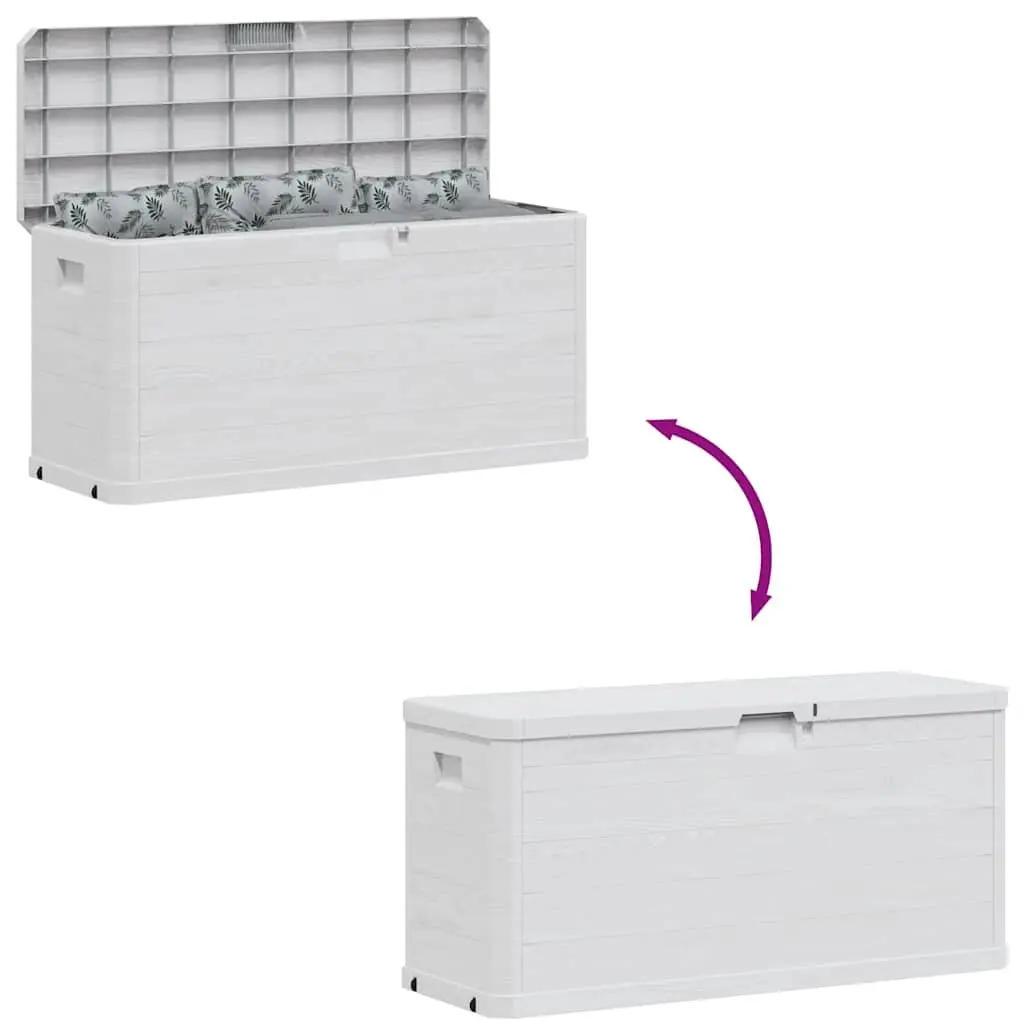 Storage Box Plastic 280L Grey Outdoor Container Weatherproof