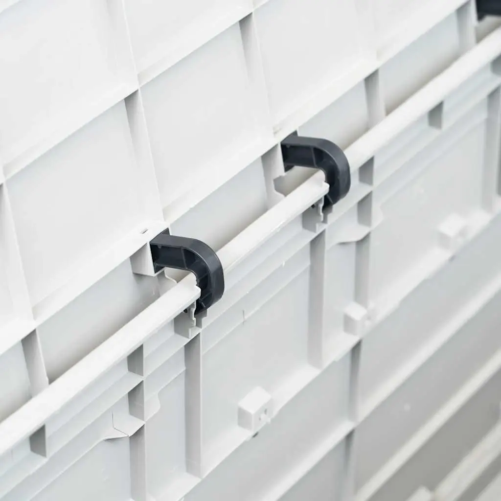 Storage Box Plastic 280L Grey Outdoor Container Weatherproof