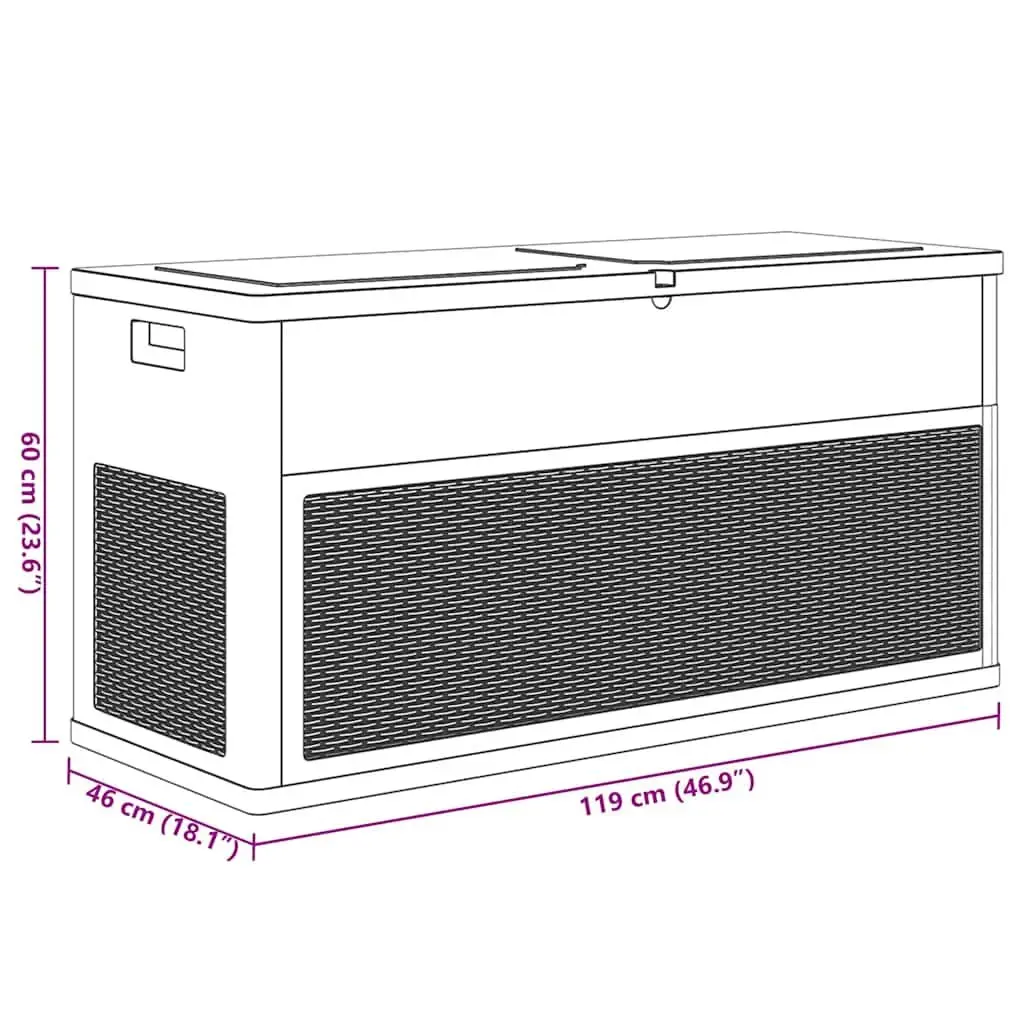 320L Garden Storage Box for Outdoor Use