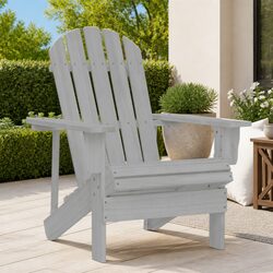 Durable Grey Wooden Outdoor Armchair for Relaxation