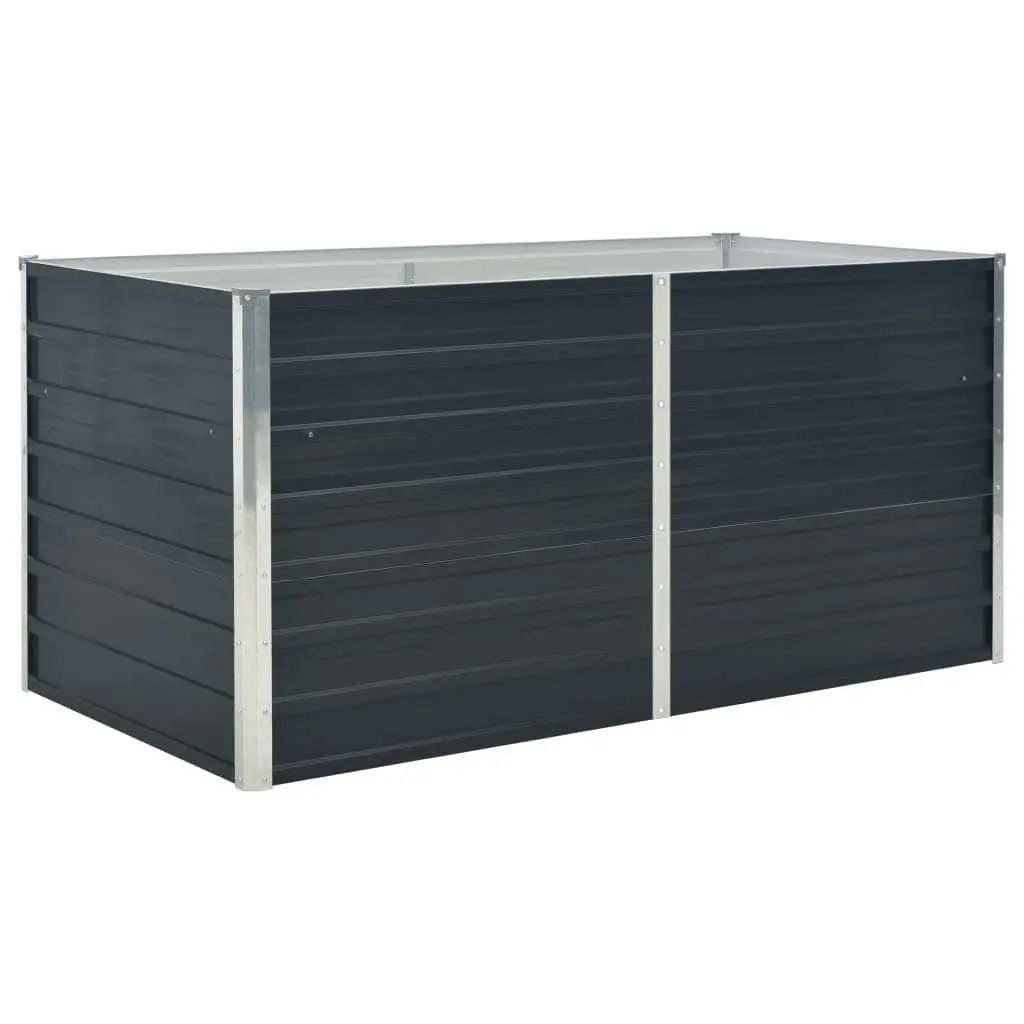 Raised Garden Bed 160x80x77 cm Anthracite Steel