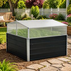 Premium Anthracite Greenhouse for Plants 100x100x77cm