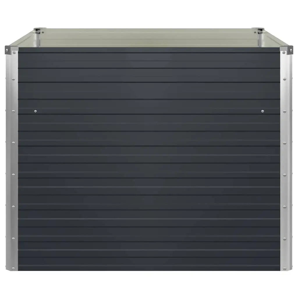 Raised Garden Bed Square Planter in Anthracite