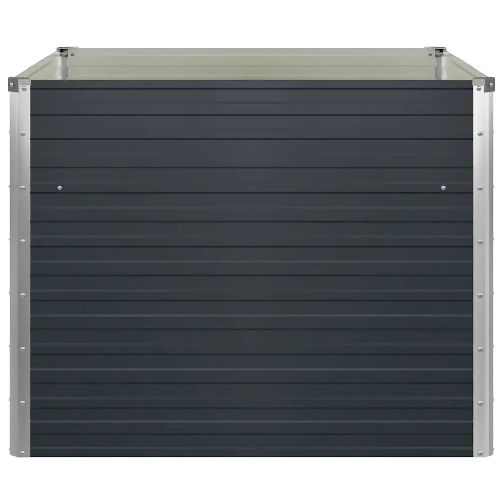 Raised Garden Bed Square Planter in Anthracite