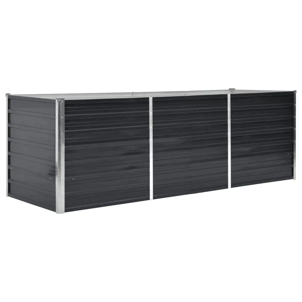 Anthracite Raised Garden Bed 240x80x77cm