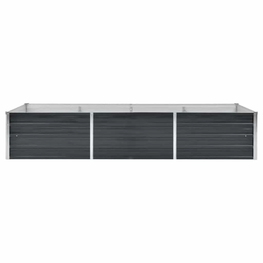 Raised Garden Bed Galvanised Steel 240x80x45cm Anthracite