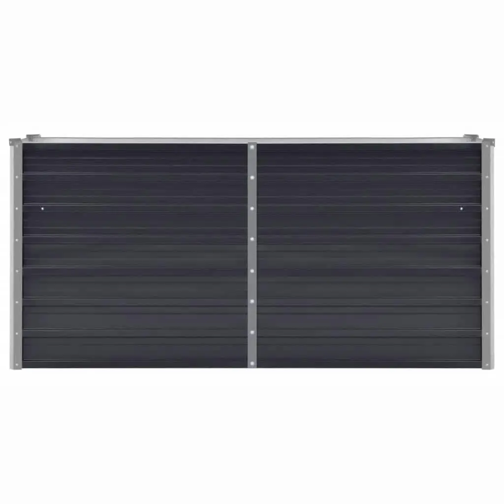 Anthracite Galvanised Steel Planter Box 160x40x77cm