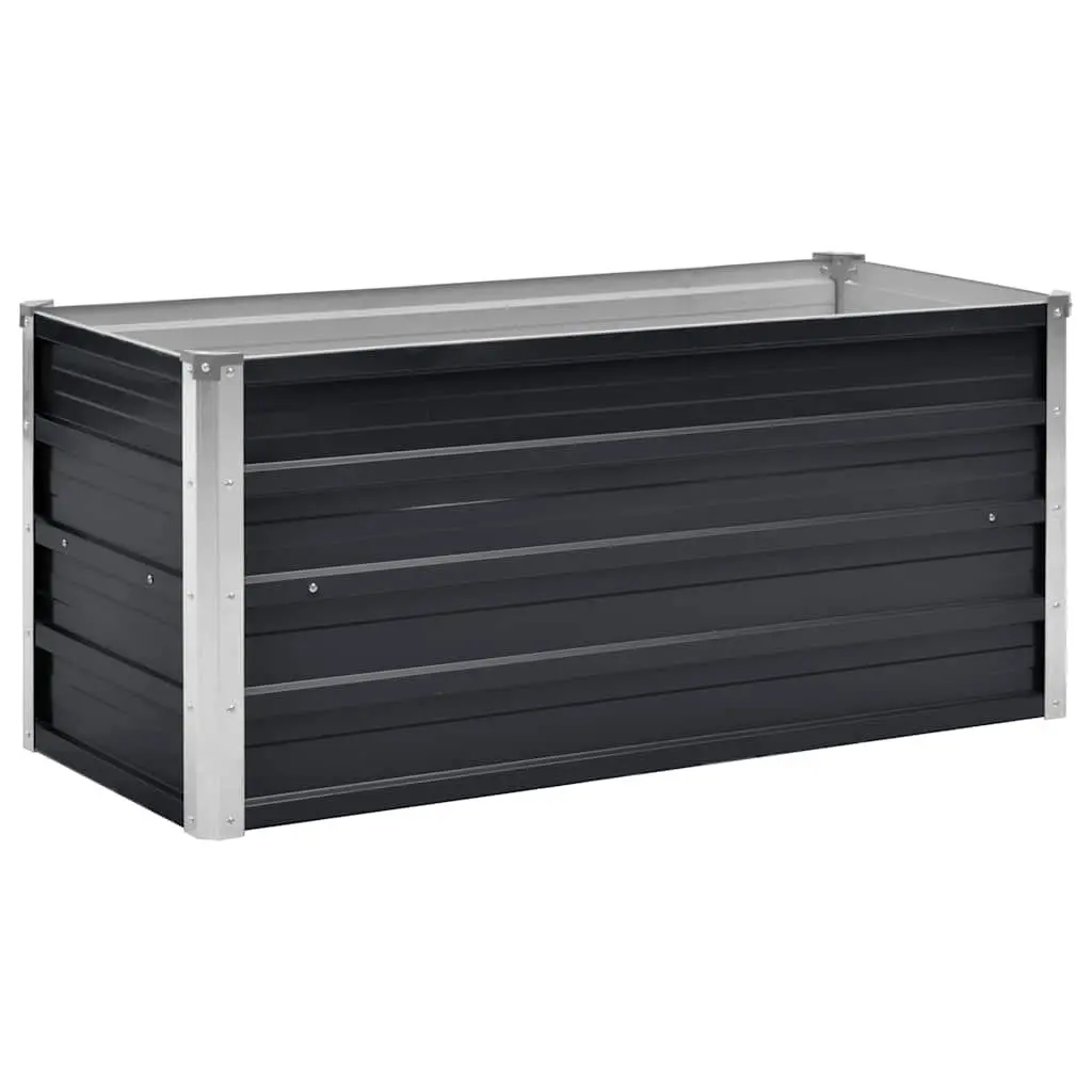 Anthracite Galvanised Steel Raised Garden Bed