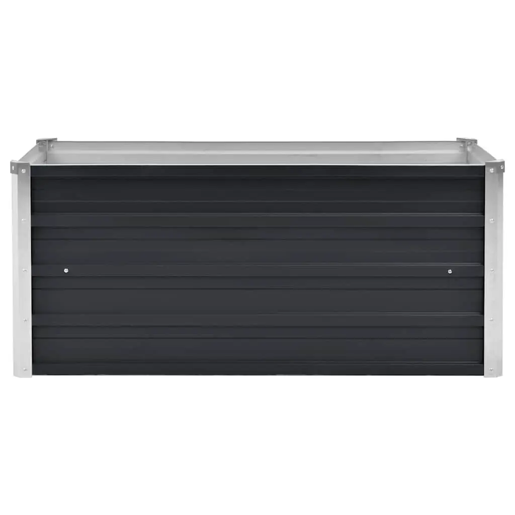 Anthracite Galvanised Steel Raised Garden Bed