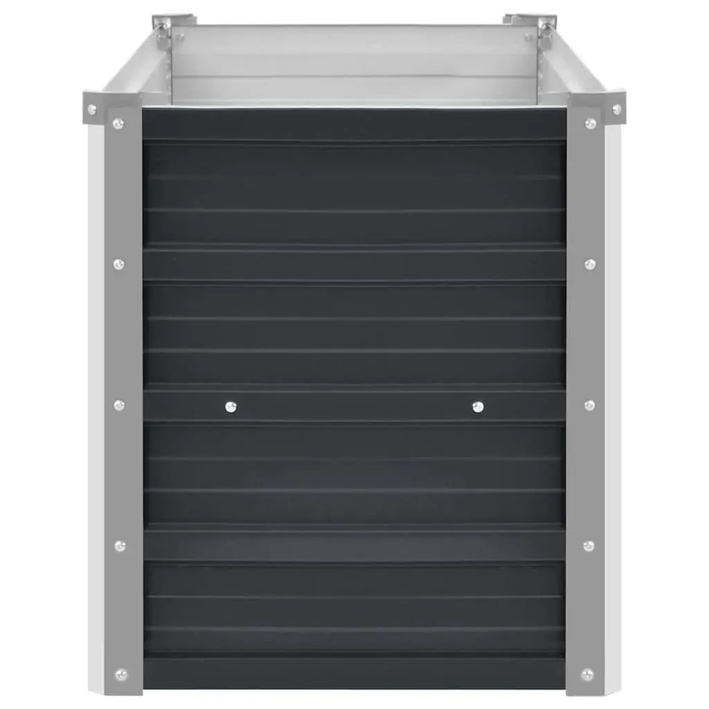 Anthracite Galvanised Steel Raised Garden Bed