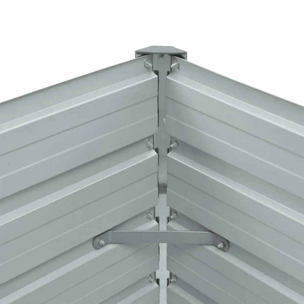 Anthracite Galvanised Steel Raised Garden Bed