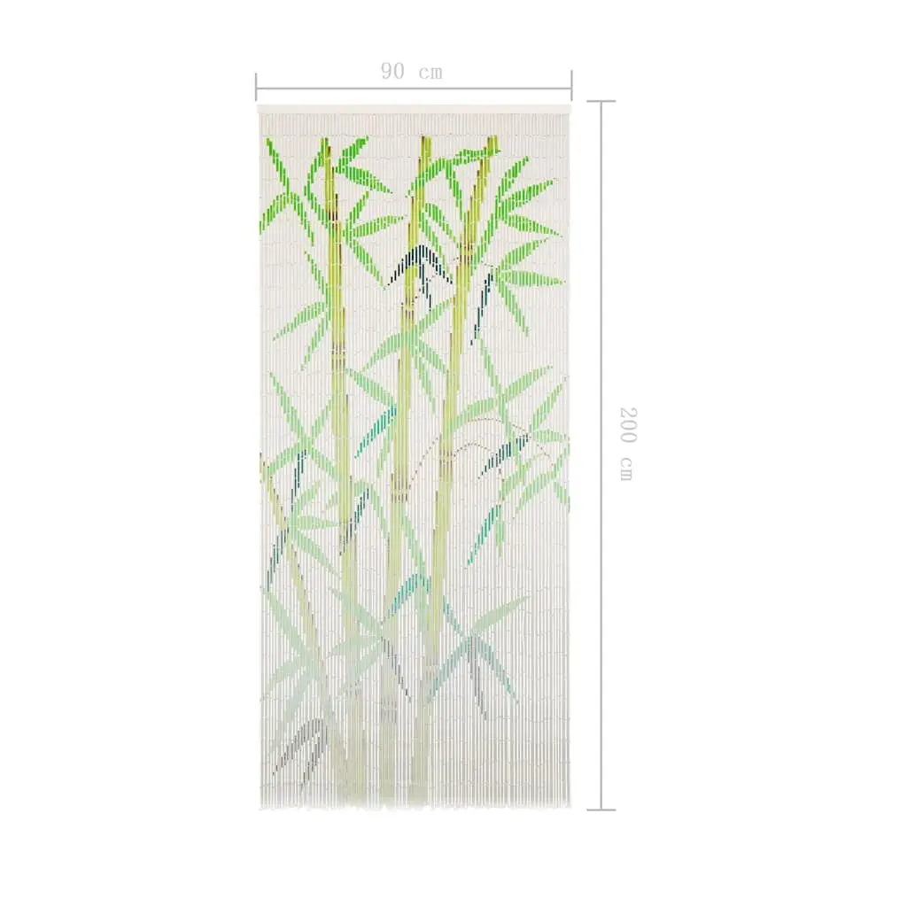 Insect Door Curtain Bamboo 90x200 cm Multicolour