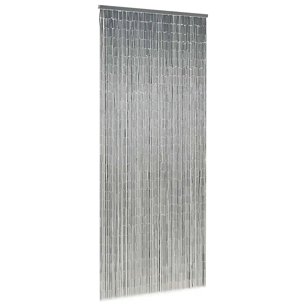 Insect Door Curtain Bamboo 90x200 cm Grey Window Screen Room Divider Decor