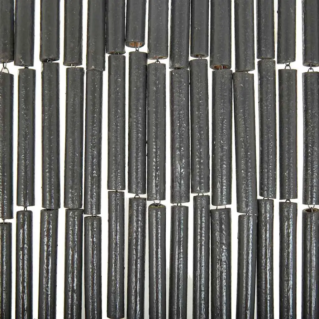 Insect Door Curtain Bamboo 90x200 cm Grey Window Screen Room Divider Decor