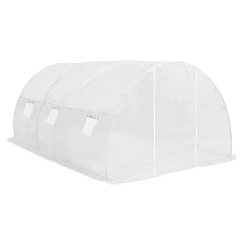 13.5m² Garden Greenhouse with Ventilation Windows