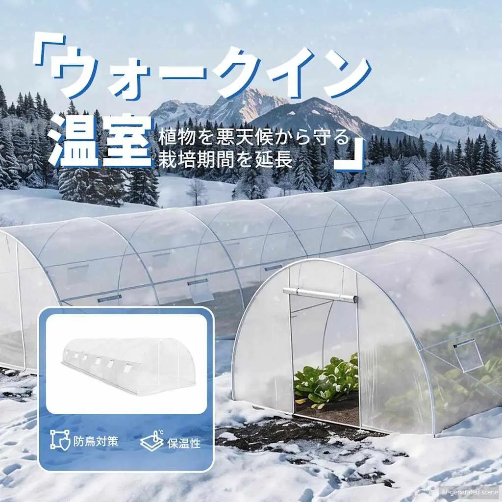 Greenhouse PE Mesh Fabric 900x300x200 cm White Galvanised Steel Frame