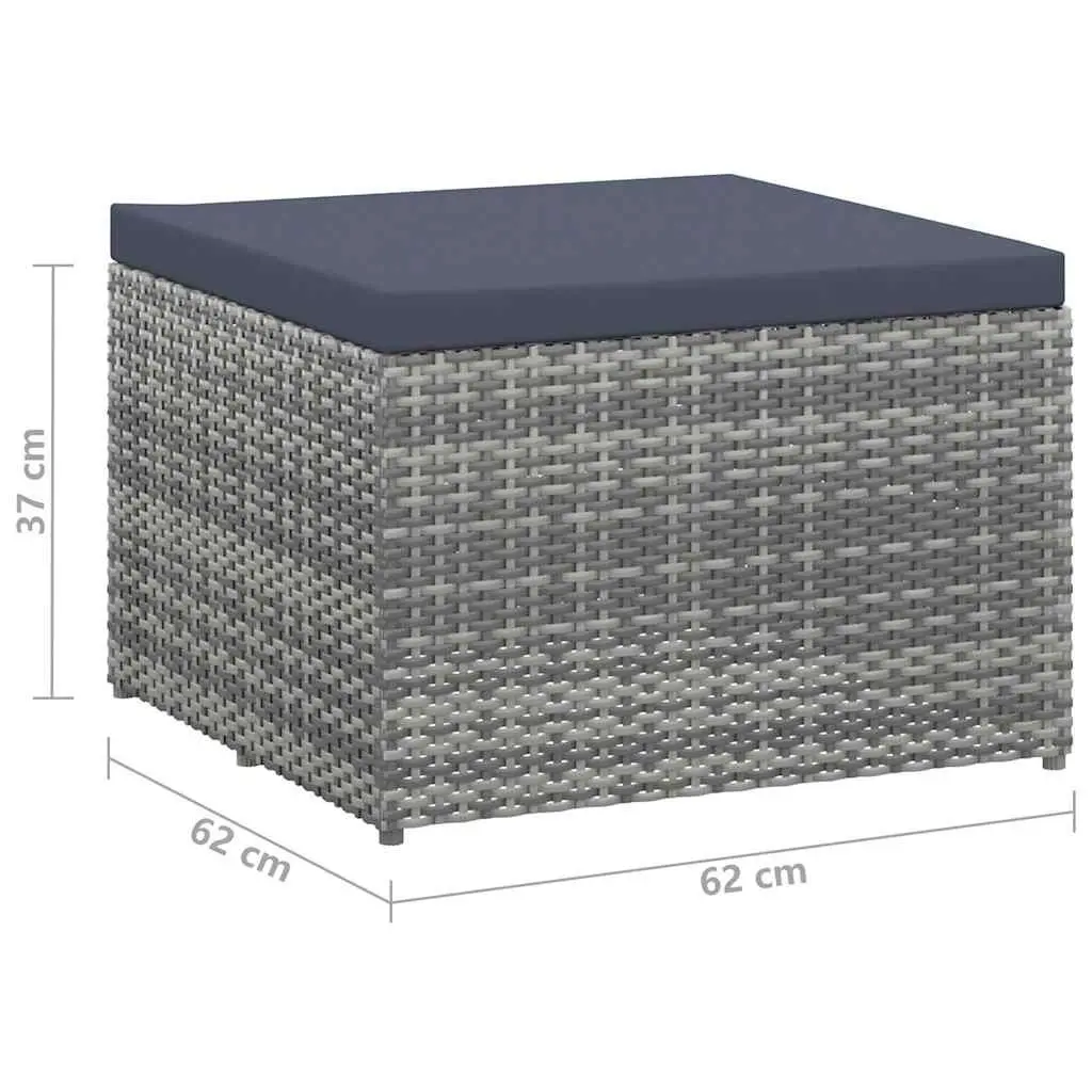 4 Piece Poly Rattan Garden Lounge Set