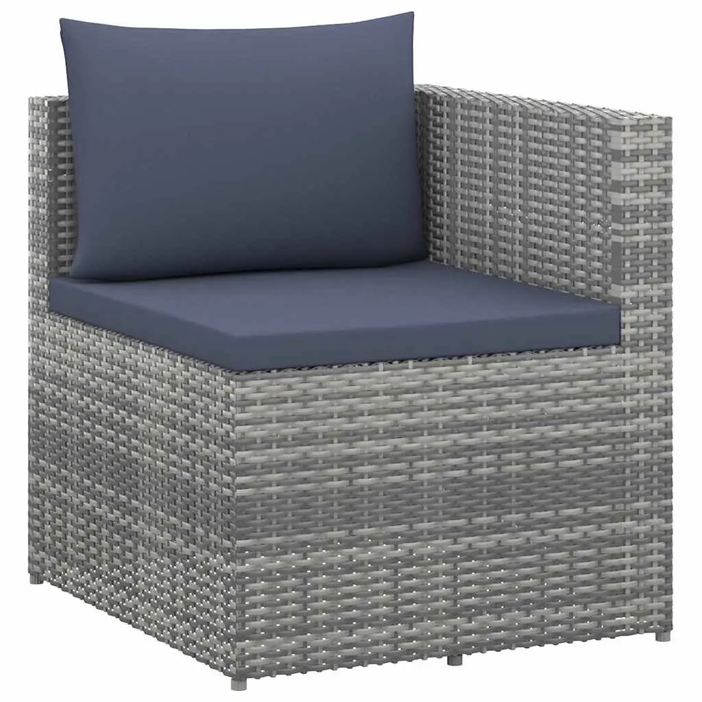 4 Piece Poly Rattan Garden Lounge Set