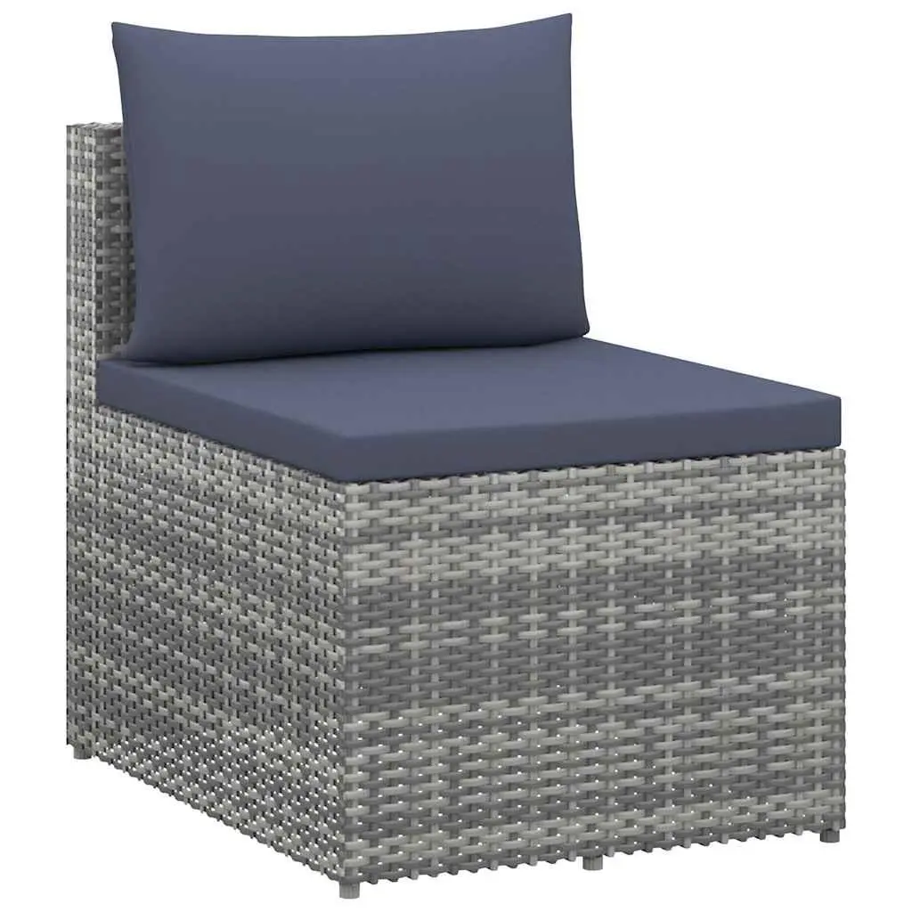 4 Piece Poly Rattan Garden Lounge Set