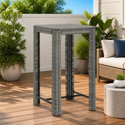 Durable Grey Outdoor Bar Table 60.5x60.5x110.5 cm