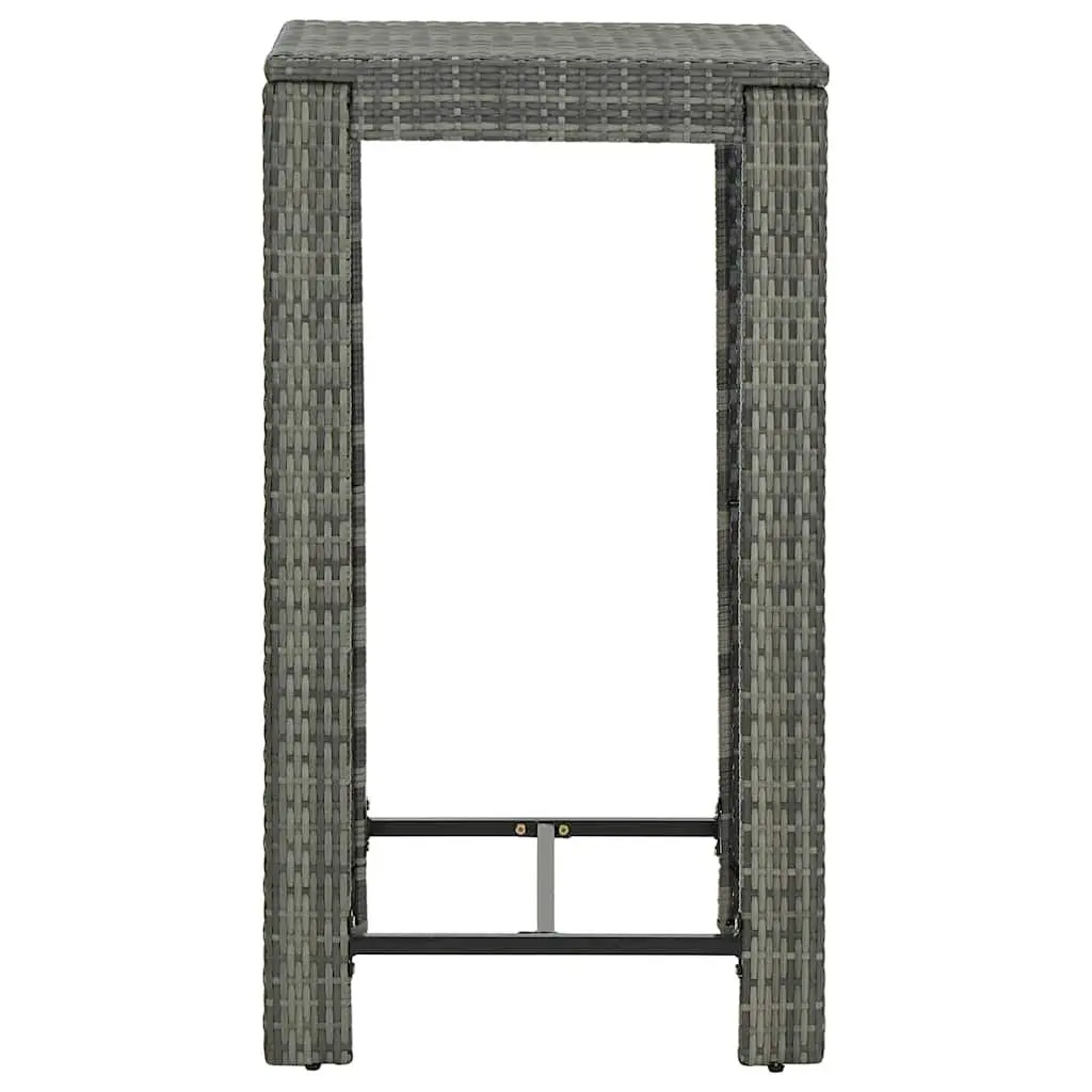 Grey Outdoor Bar Table 60.5x60.5x110.5 cm