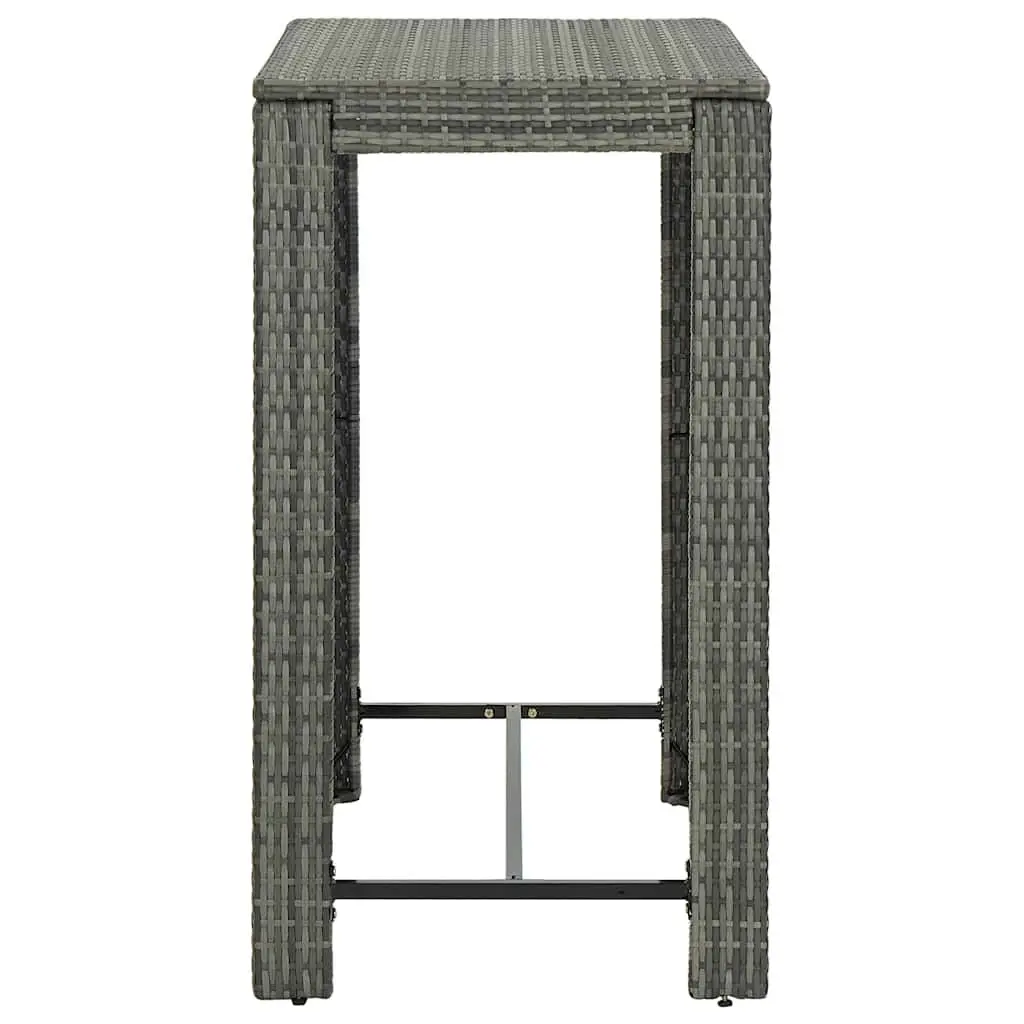 High Top Grey Bar Table for Outdoor Spaces