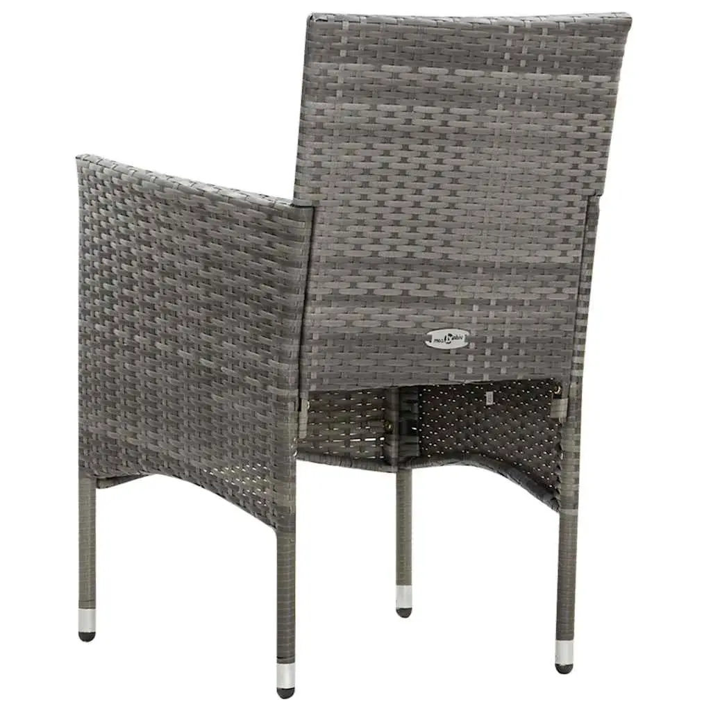 4-Piece Poly Rattan Garden Lounge Set