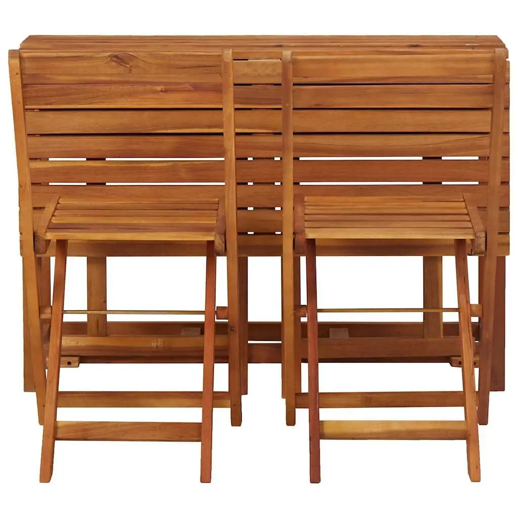 Garden Planter Table with 2 Folding Bistro Chairs