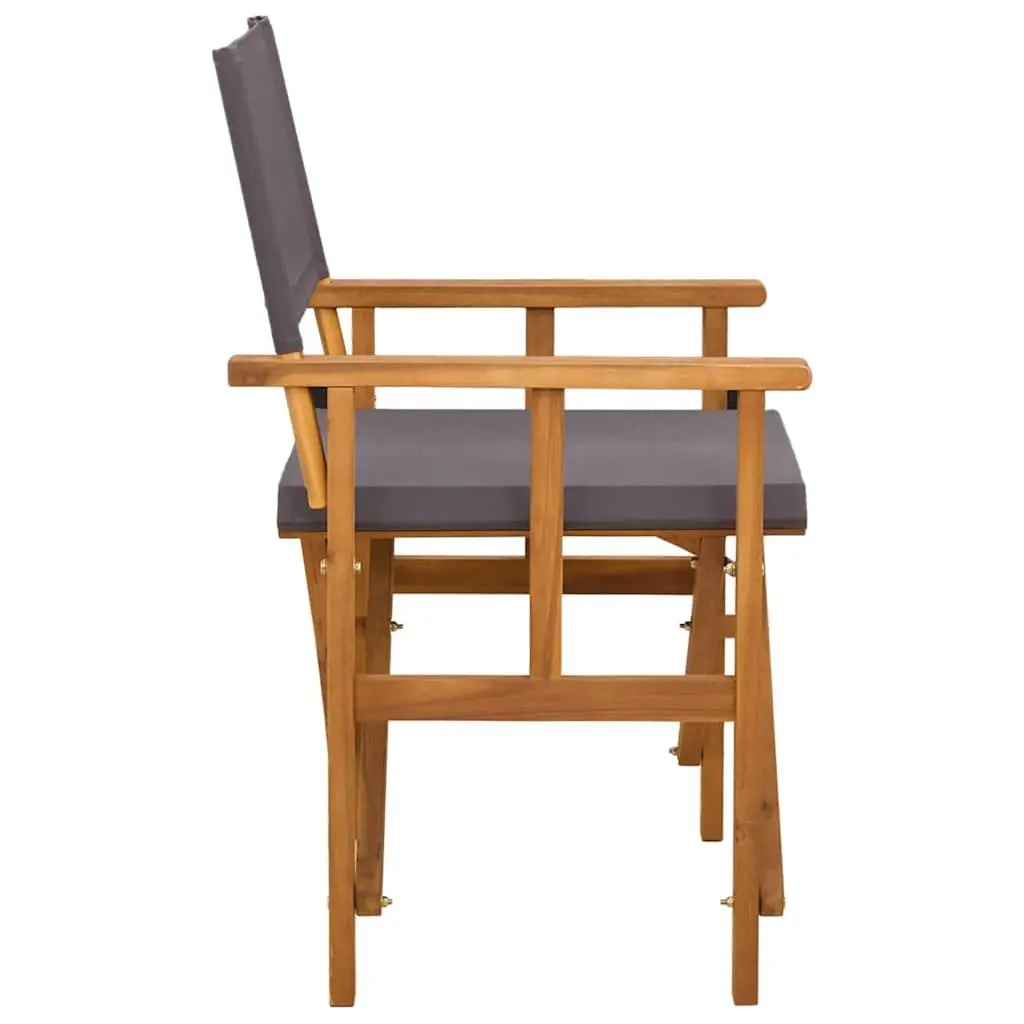 Folding Director's Chairs 2 Pack in Durable Brown Wood