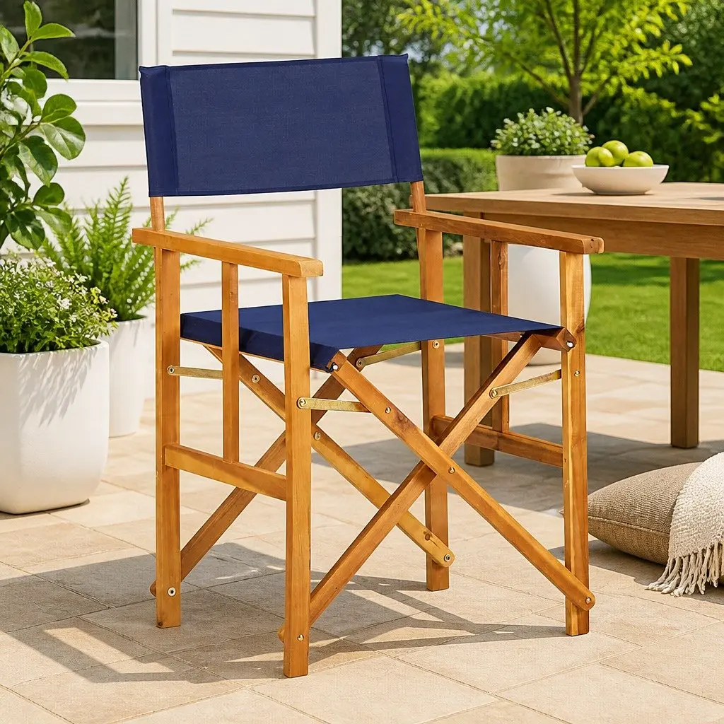 Folding Director's Chair for Outdoor Comfort