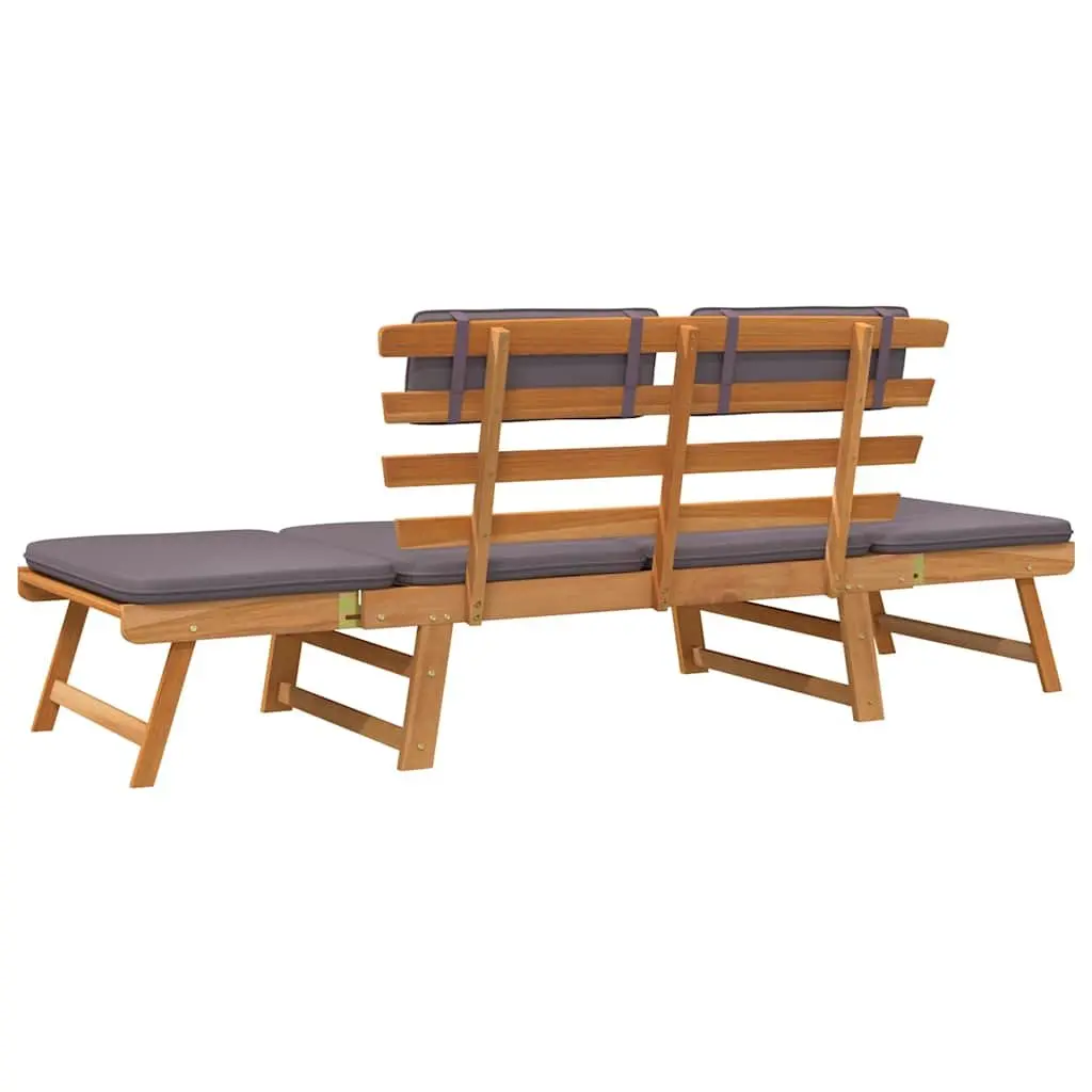 190cm Convertible Garden Daybed Bench with Cushions