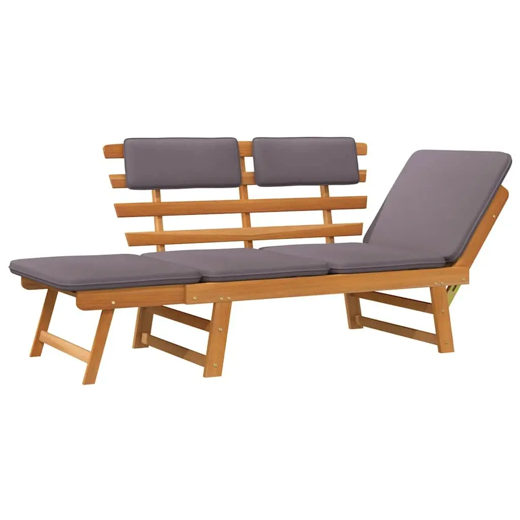 190cm Convertible Garden Daybed Bench with Cushions