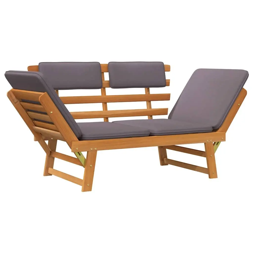 190cm Convertible Garden Daybed Bench with Cushions