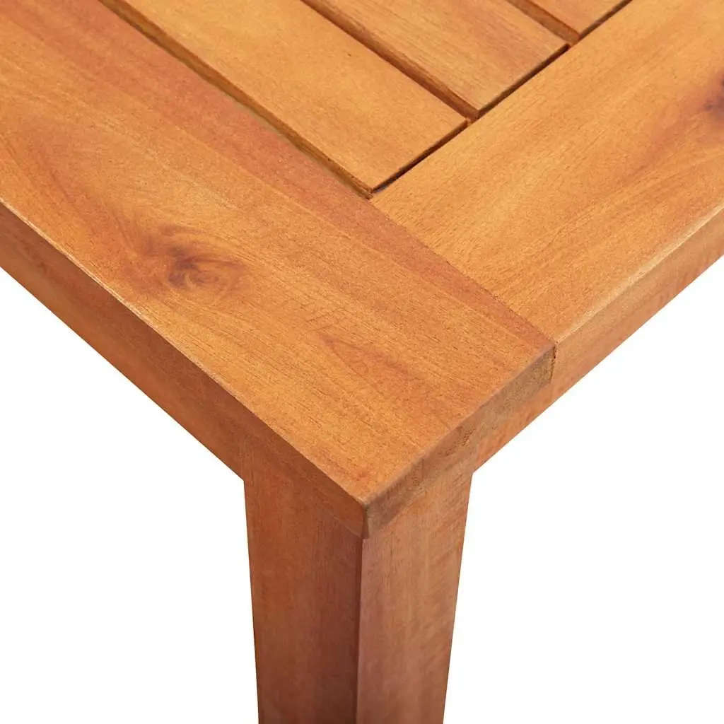 Solid Acacia Wood Outdoor Dining Table 215x90x74cm