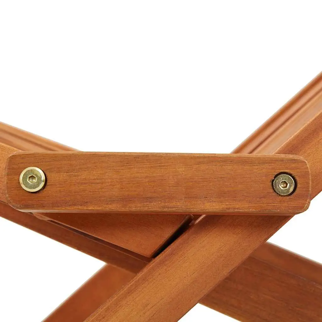 Acacia Wood Folding Lounge Chairs Set of 2