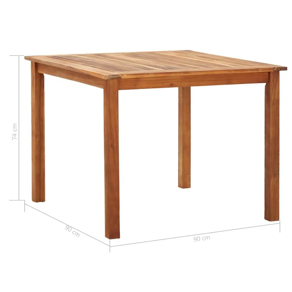 5-Piece Outdoor Dining Set with Acacia Wood Table