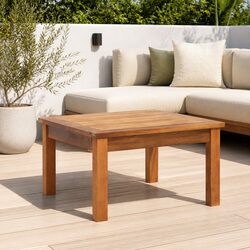 Wooden Coffee Table for Outdoors 60x60x36 cm Brown