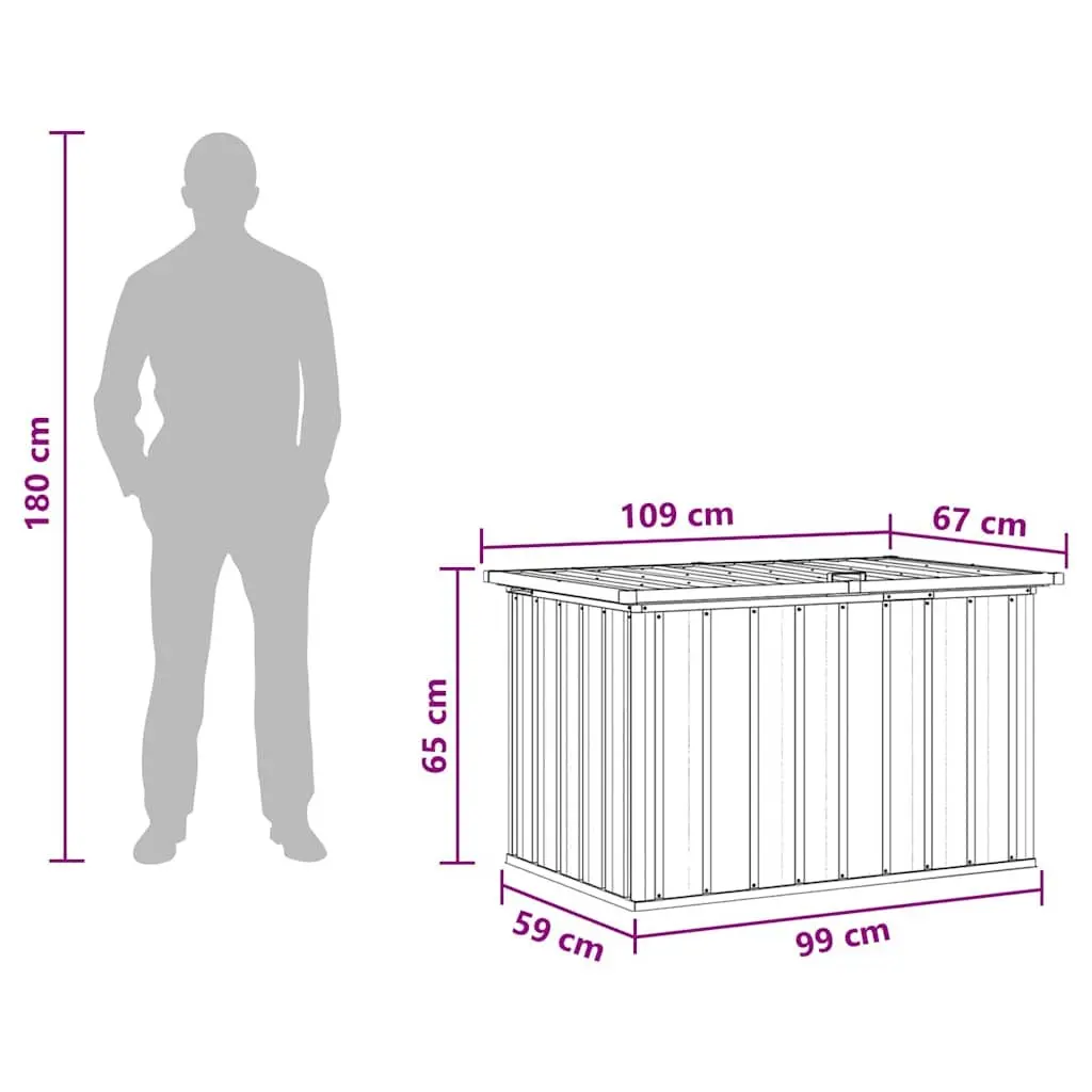 Garden Storage Box for Outdoor Tools and Equipment