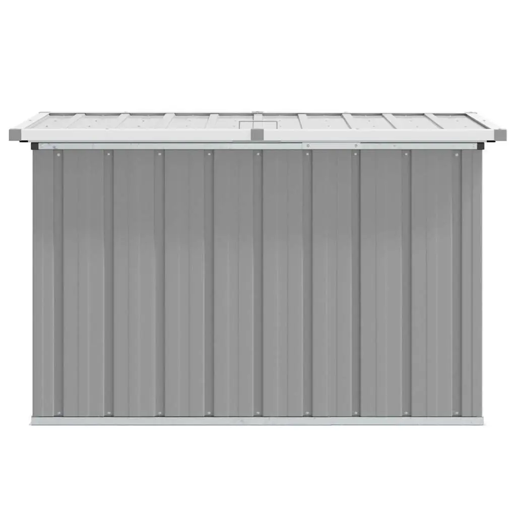 Garden Storage Box Galvanised Steel 109x67x65cm Grey Outdoor Patio Deck Container
