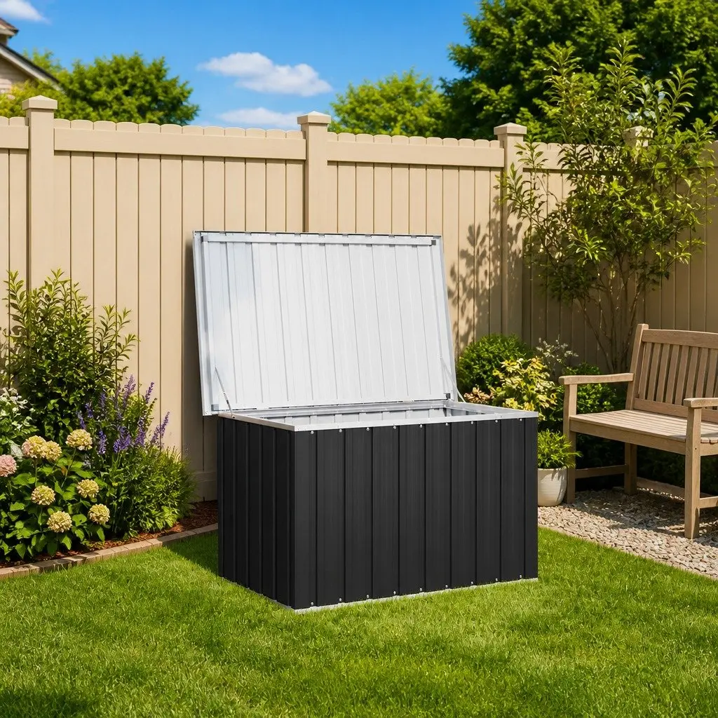 Anthracite Garden Storage Box for Patio