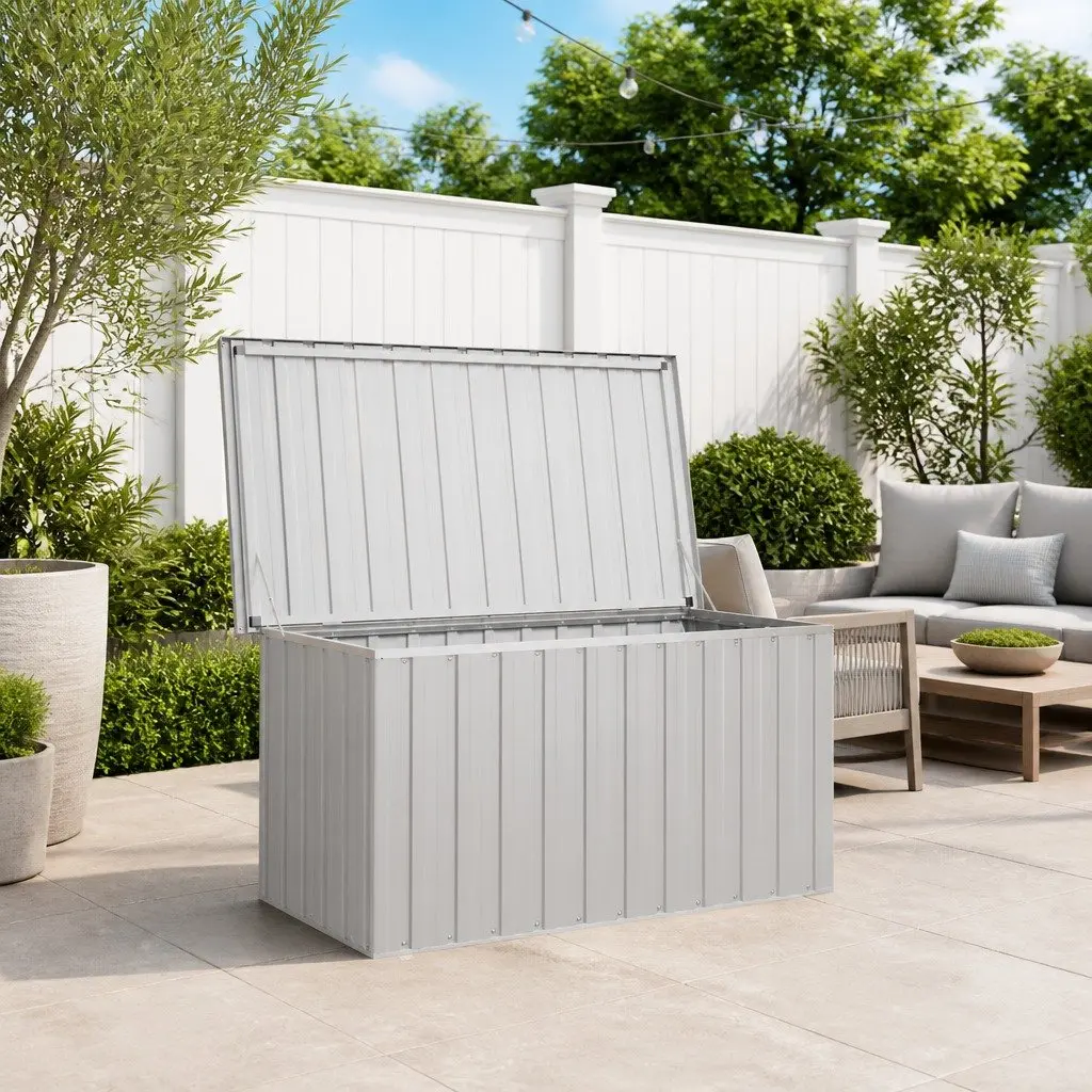 Grey Garden Storage Box for Outdoor Essentials