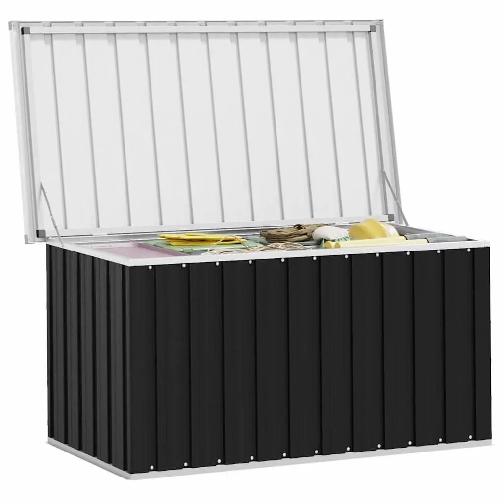 Anthracite Garden Storage Box for Outdoor Use