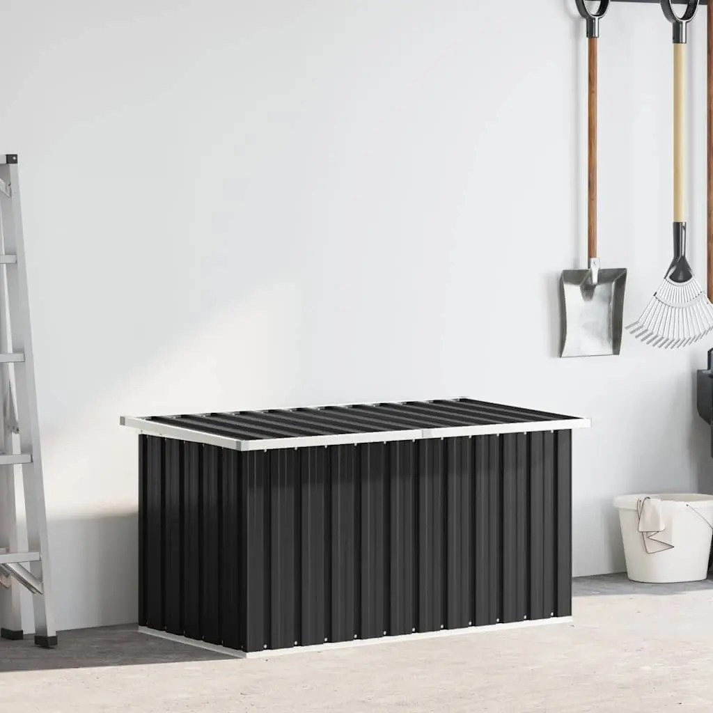 Anthracite Garden Storage Box for Outdoor Use